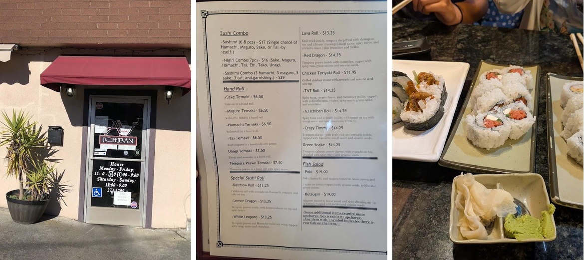 A & J Ichiban Menu